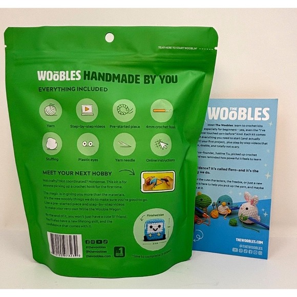 NWT Exclusive Willie the Woobles Wagon Crochet Hook Kit & Free Tin Code NEW - Picture 2 of 2